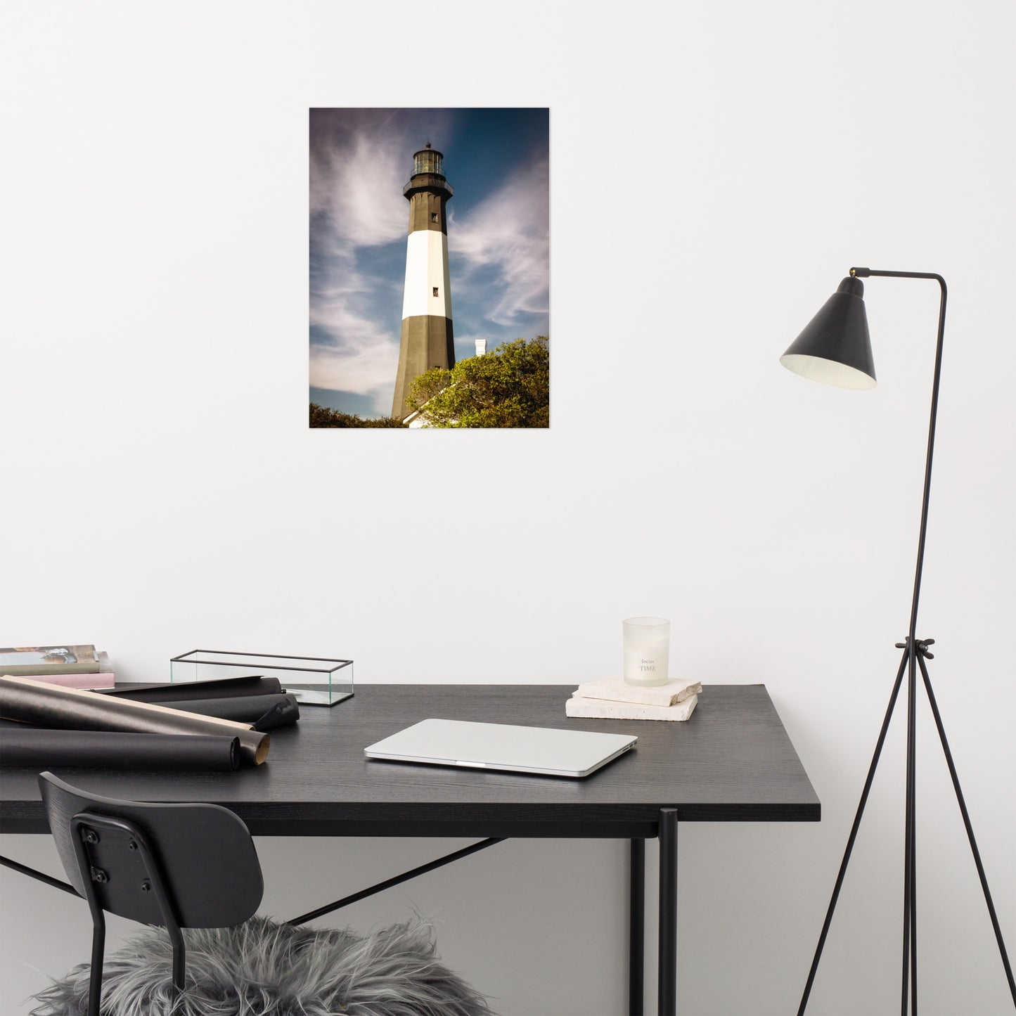 Tybee Island Lighthouse 3 Coastal Architectural Nature Photo Loose Wall Art Print
