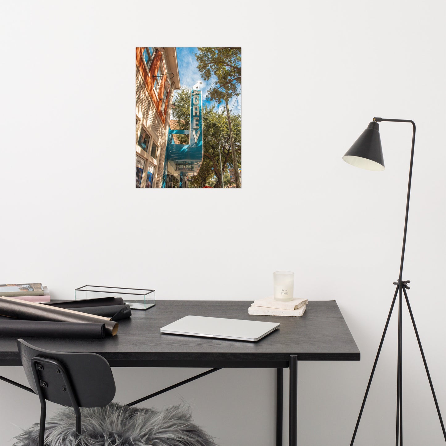 The Grey Diner Savannah Ga Architectural Photo Loose Wall Art Print