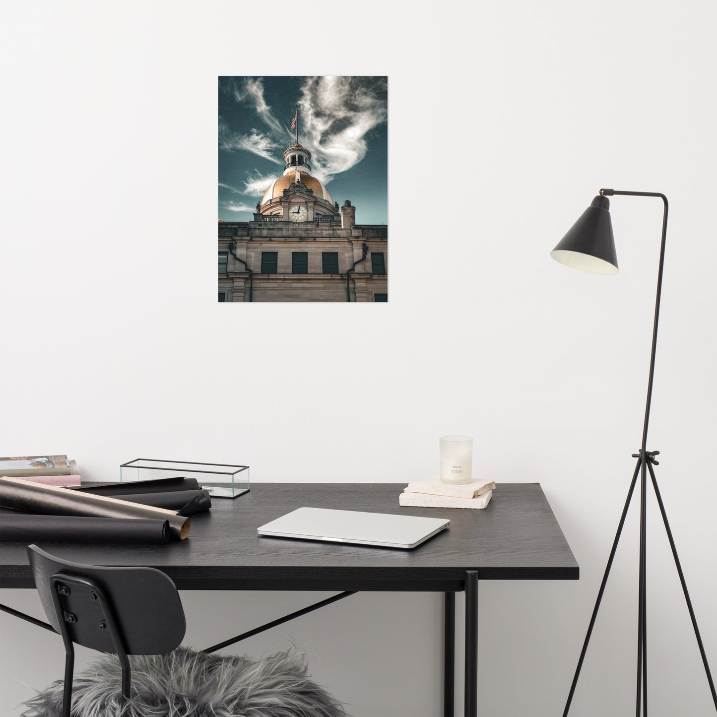 Savannah City Hall Architectural Photo Loose Wall Art Print