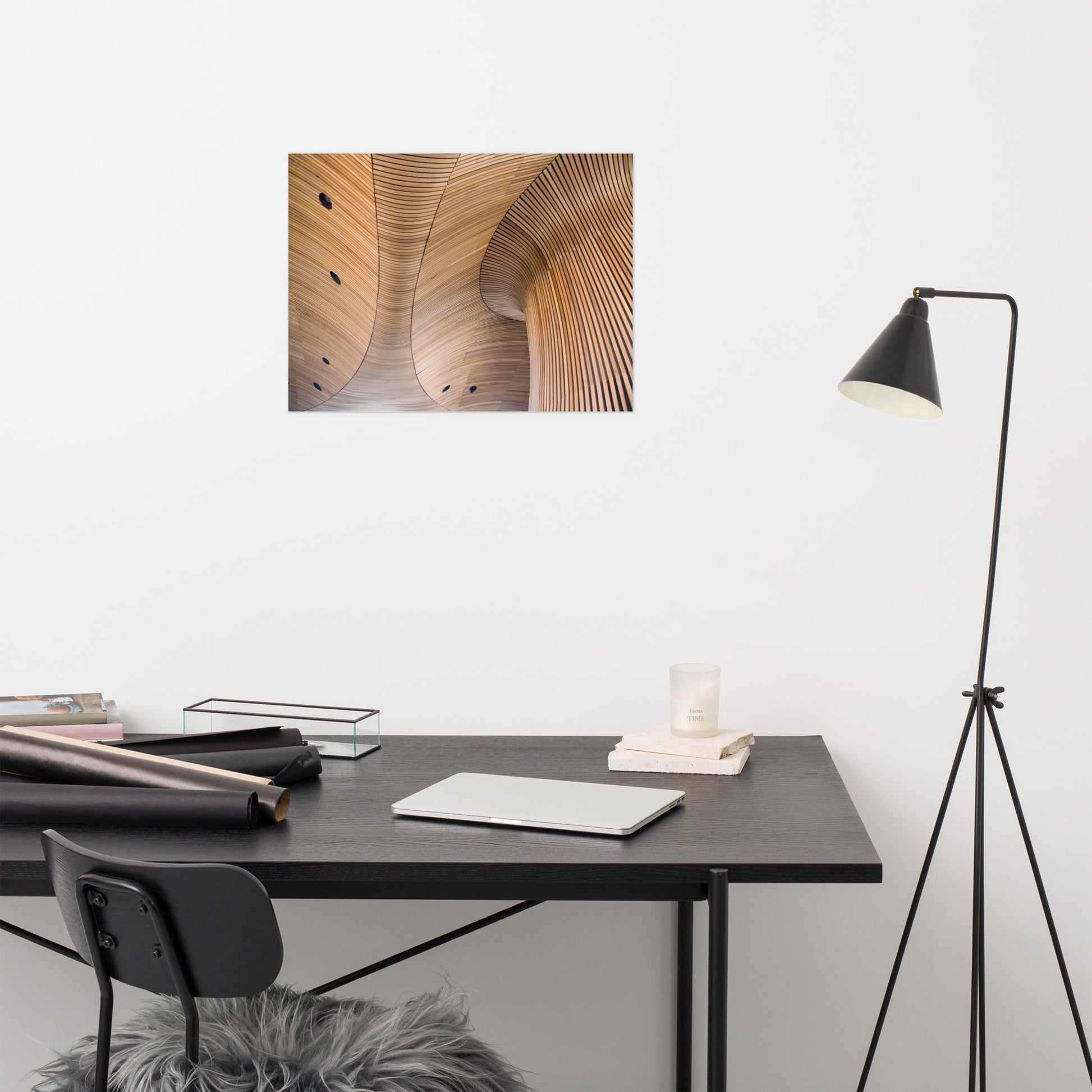 Architectural Pictures of Buildings: Arboreal Rhythm Frameless Art Print