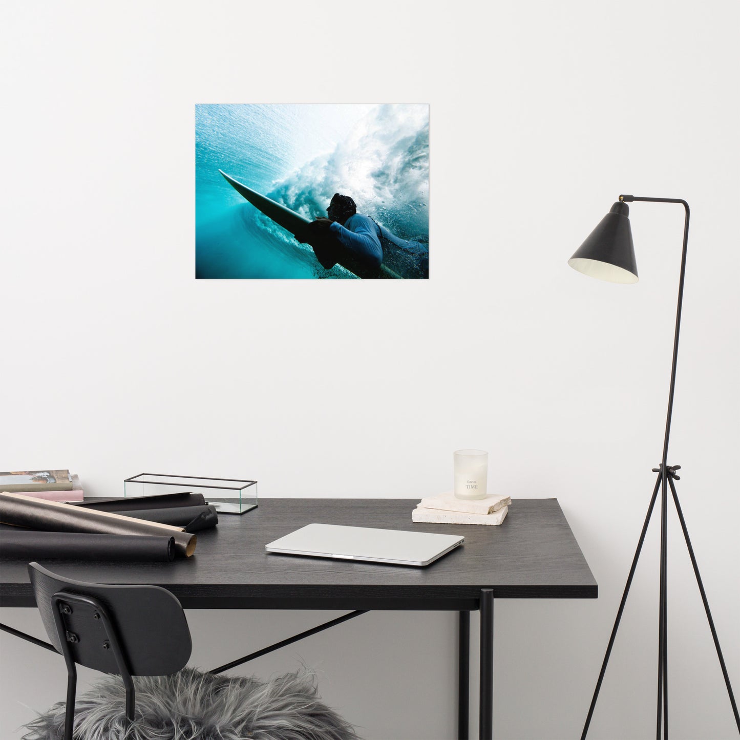 Beneath the Break 2 Coastal Lifestyle Abstract Nature Photograph Unframed Wall Art Print