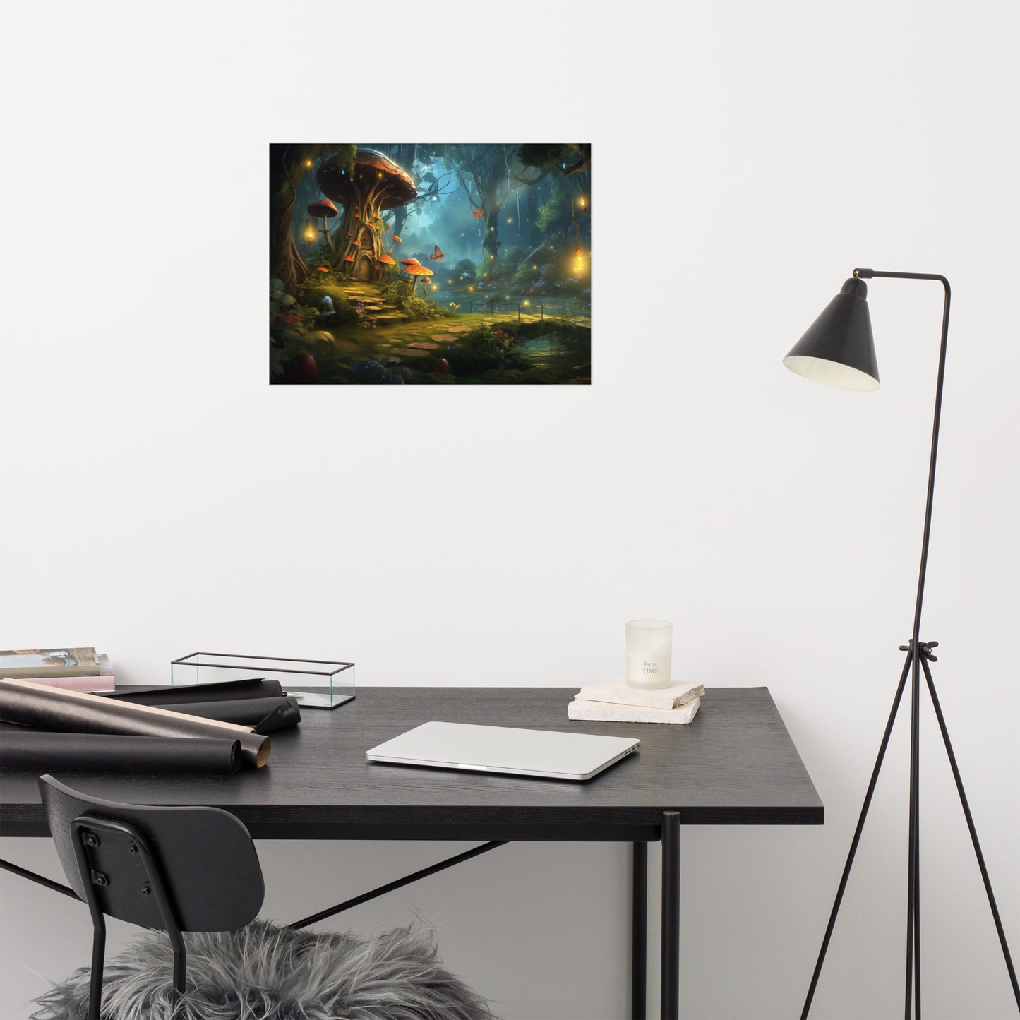Surreal Art: "Enchanted Eventide" Abstract / Minimal / Modern / Floral / Botanical Unframed Art Print