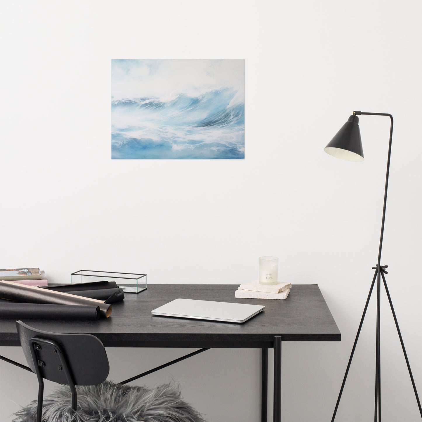 Aquarelle Ocean Watercolor Painting - Digital Artwork Loose Print