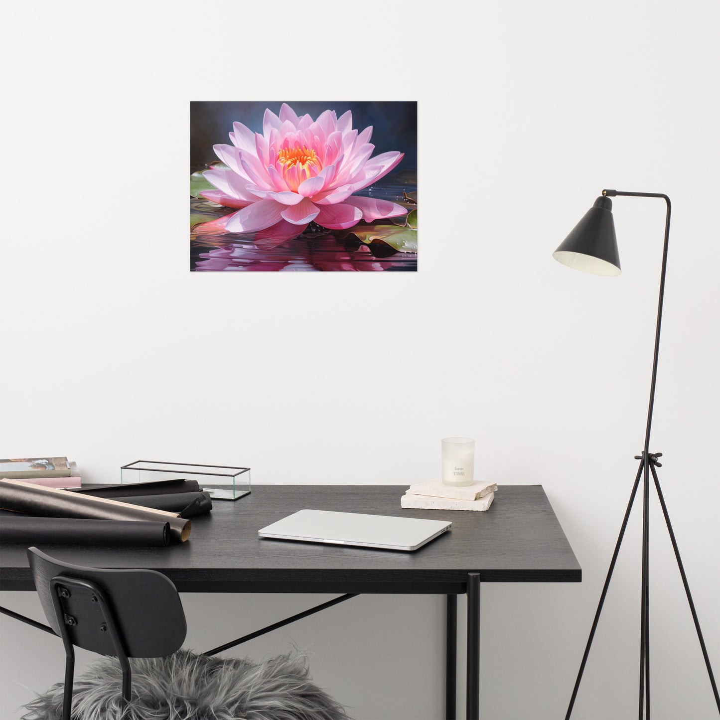 Blossom on the Breeze Oil Painting - Digital Artwork Loose Art Print