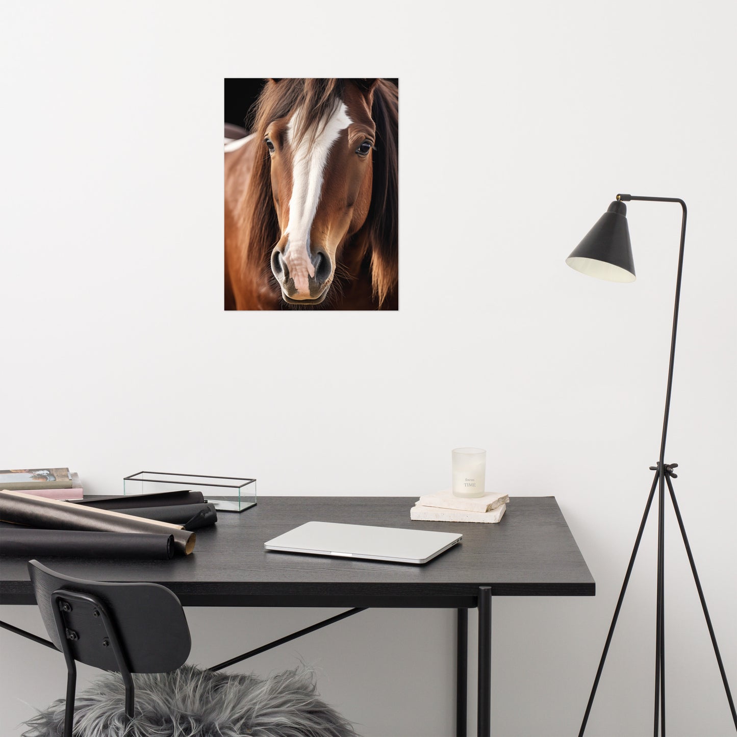 Serenity in Amber Photorealism - Digital Artwork Loose Art Print