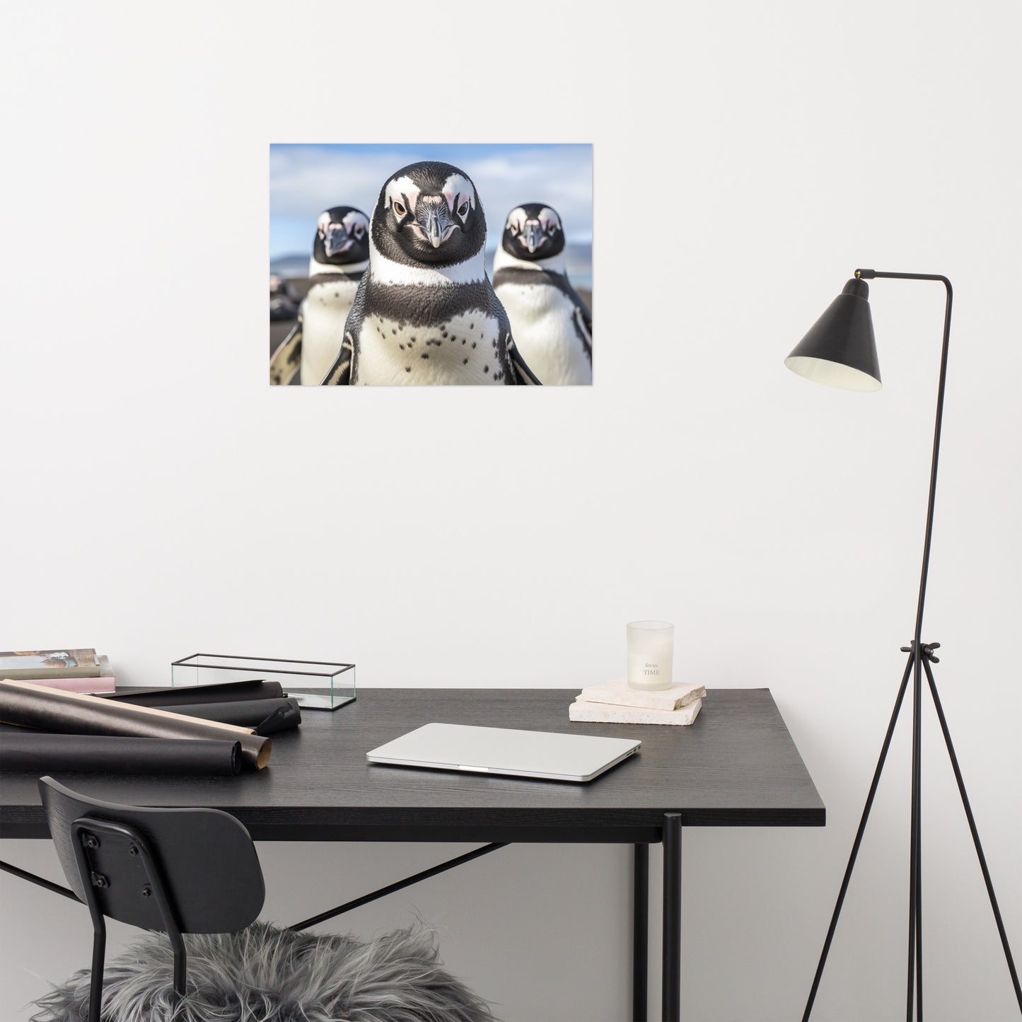 The Crew Penguins Photorealism - Digital Artwork Loose Art Print