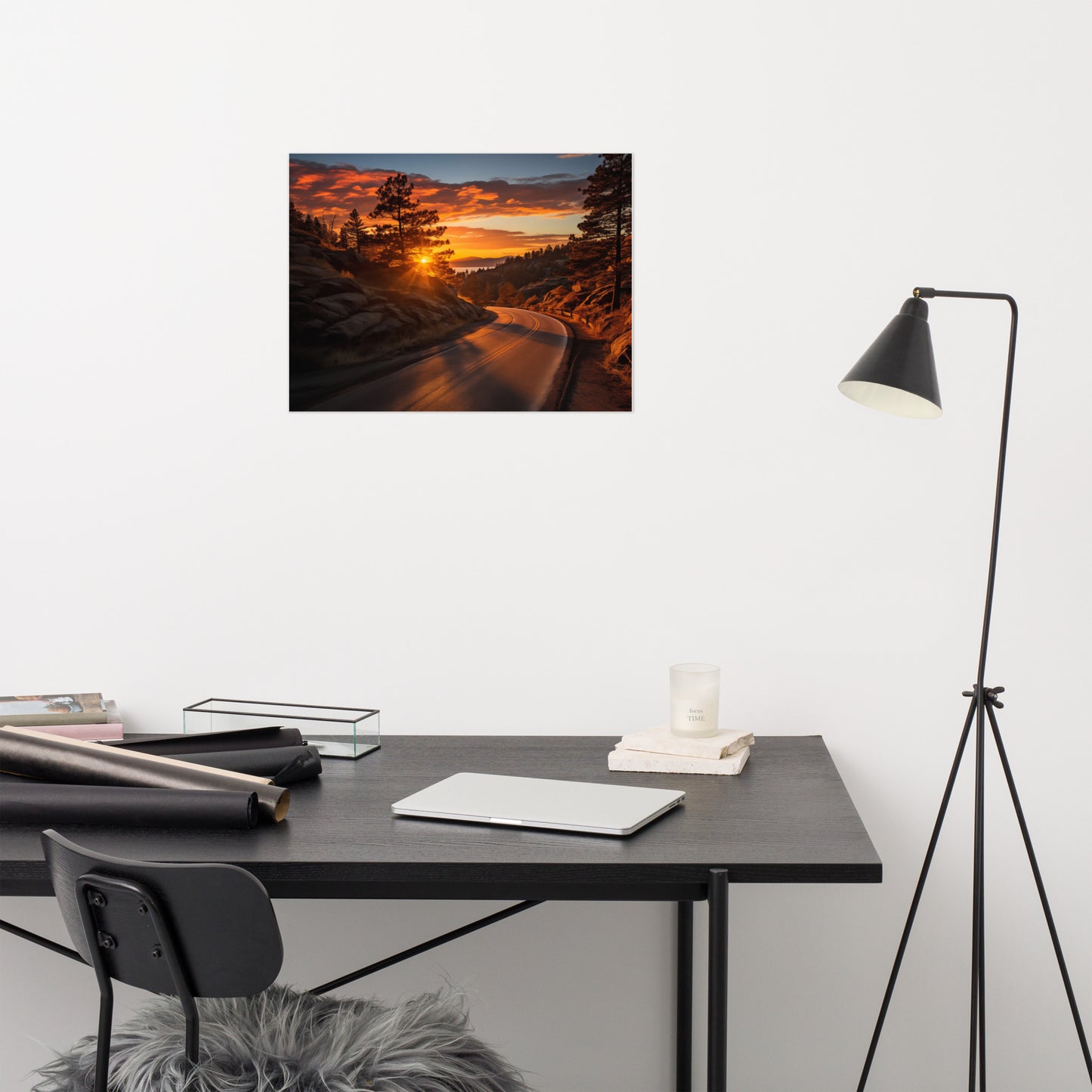 Autumnal Ember Realism Painting Digital Artwork Loose Art Print