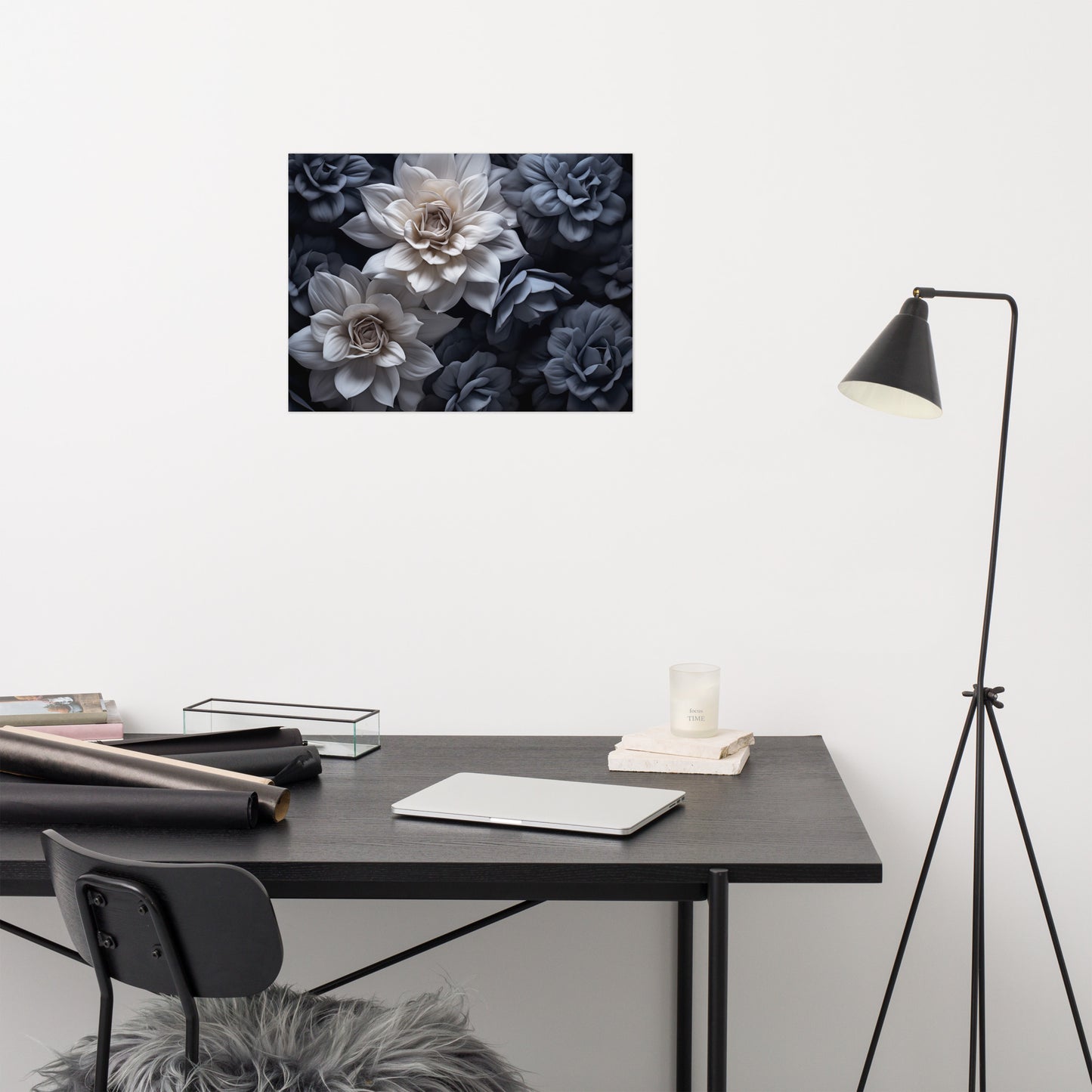 Whispering Blooms Realism Painting Digital Artwork Loose Art Print