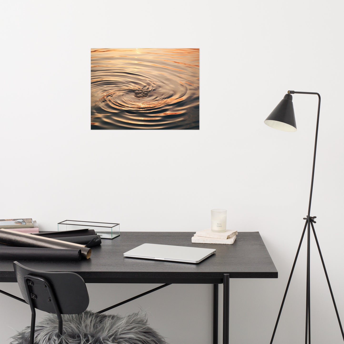 Whispering Waters Realism Painting Digital Artwork Loose Wall Art Print