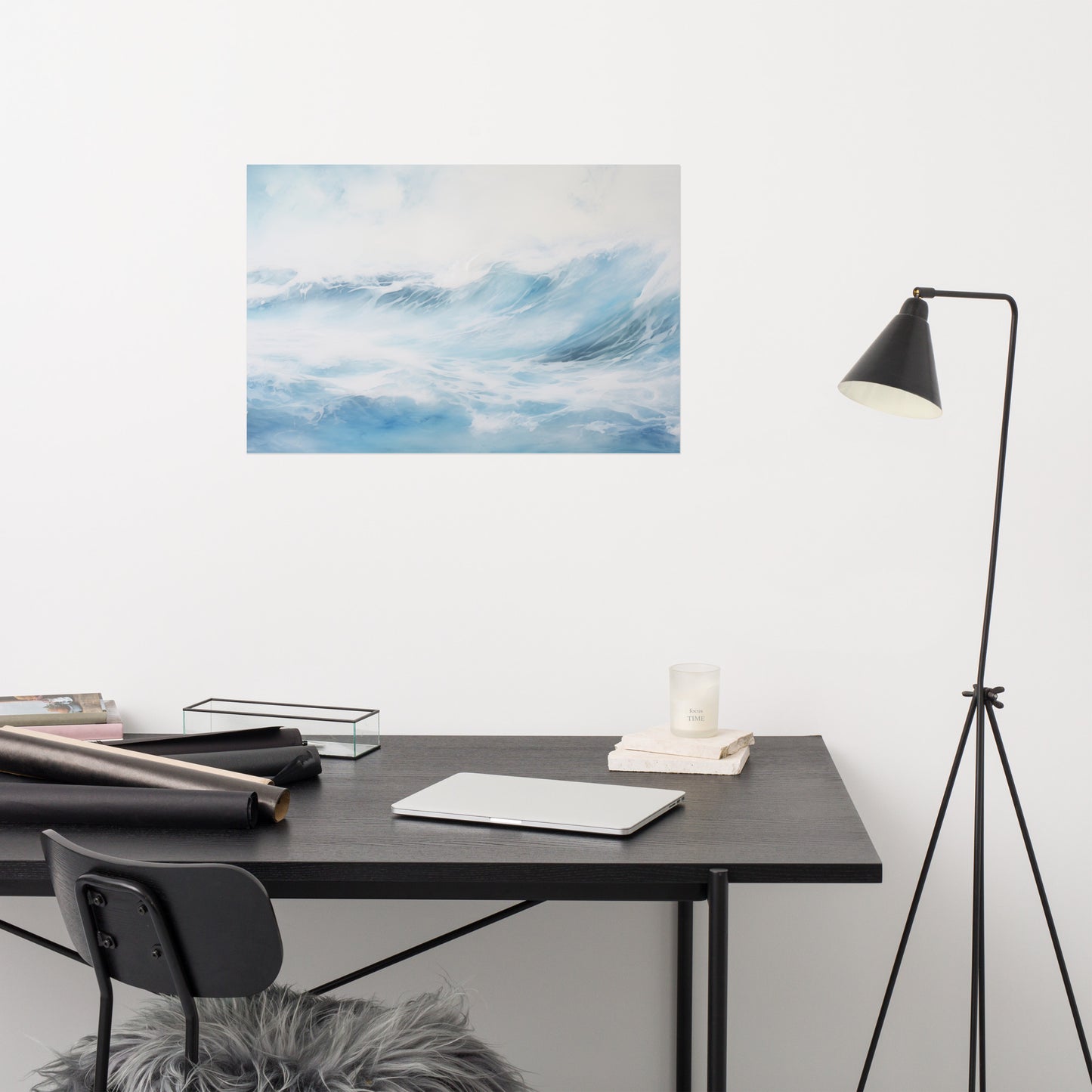 Aquarelle Ocean Watercolor Painting - Digital Artwork Loose Print