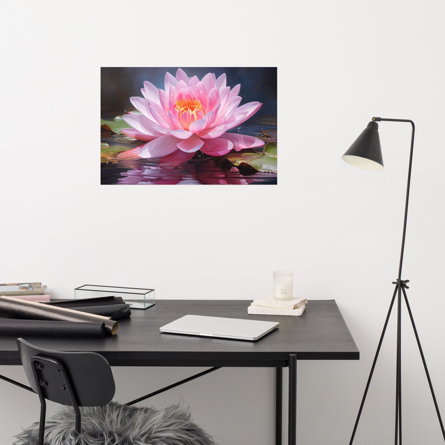 Blossom on the Breeze Oil Painting - Digital Artwork Loose Art Print