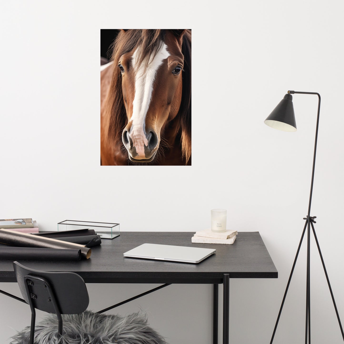 Serenity in Amber Photorealism - Digital Artwork Loose Art Print