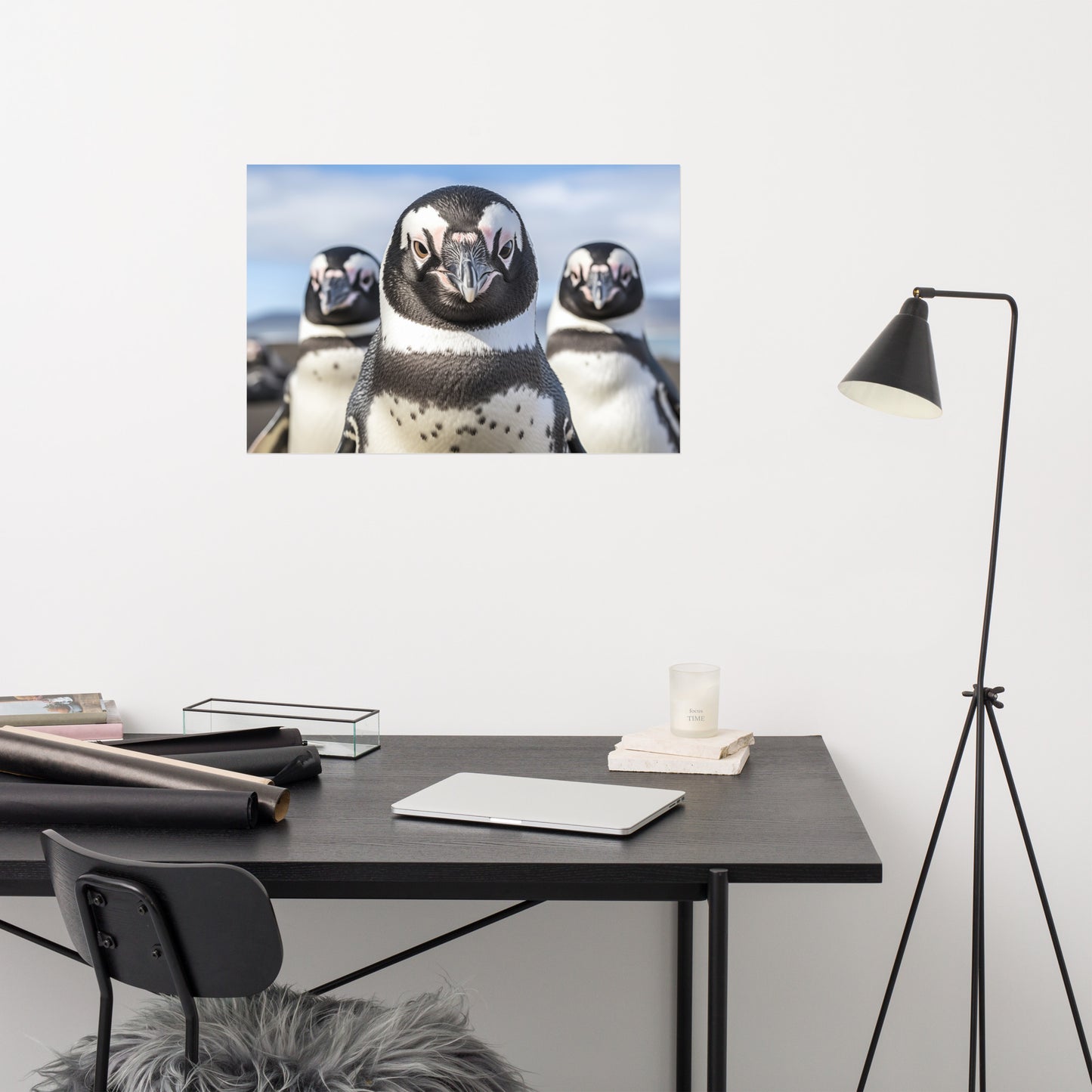 The Crew Penguins Photorealism - Digital Artwork Loose Art Print