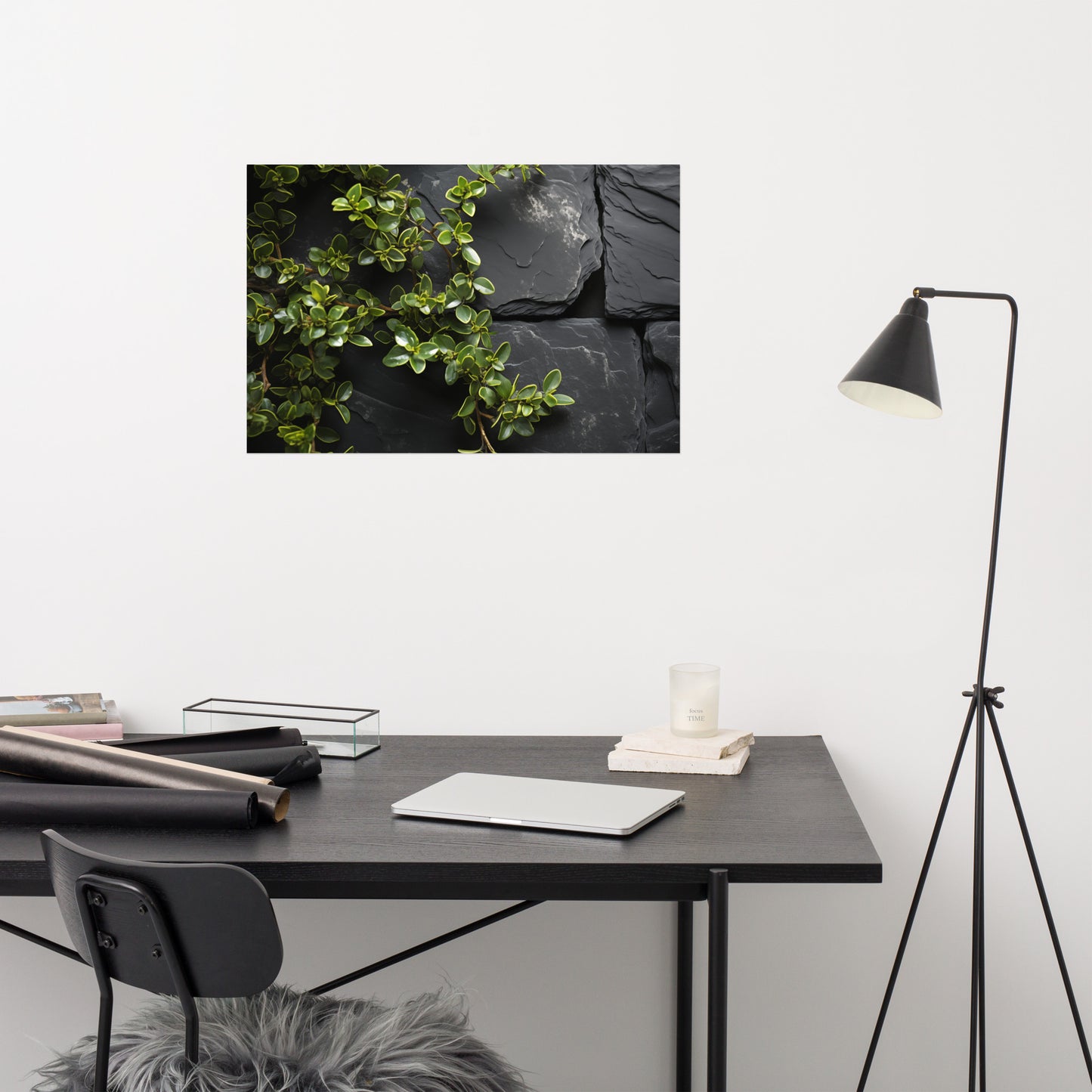 Thyme's Whisper Photorealism - Digital Artwork Loose Art Print