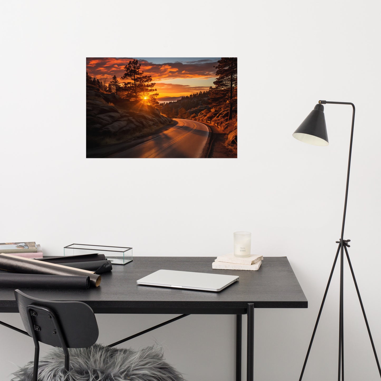 Autumnal Ember Realism Painting Digital Artwork Loose Art Print