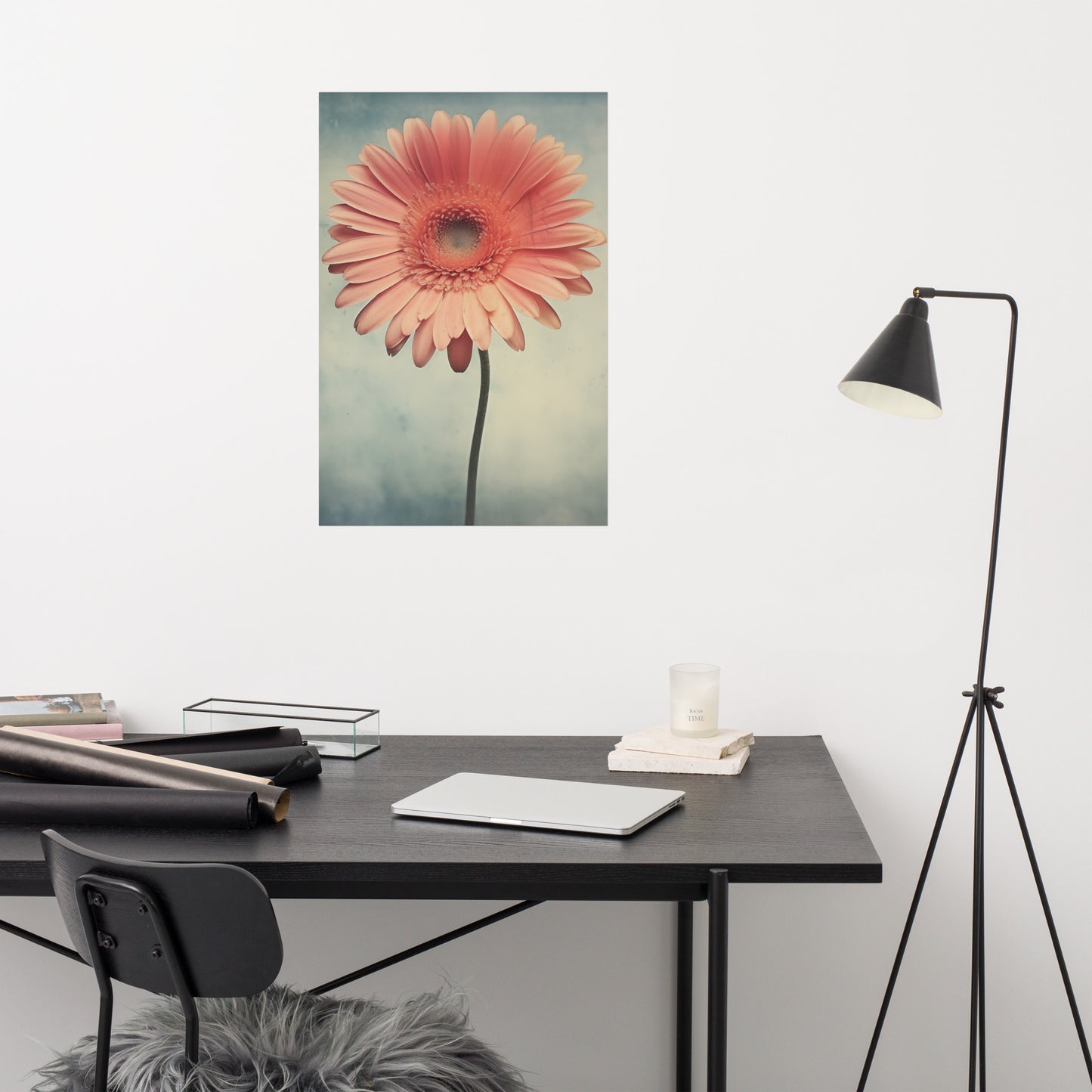 Vintage Daisy Realism Painting Digital Artwork Loose Art Print