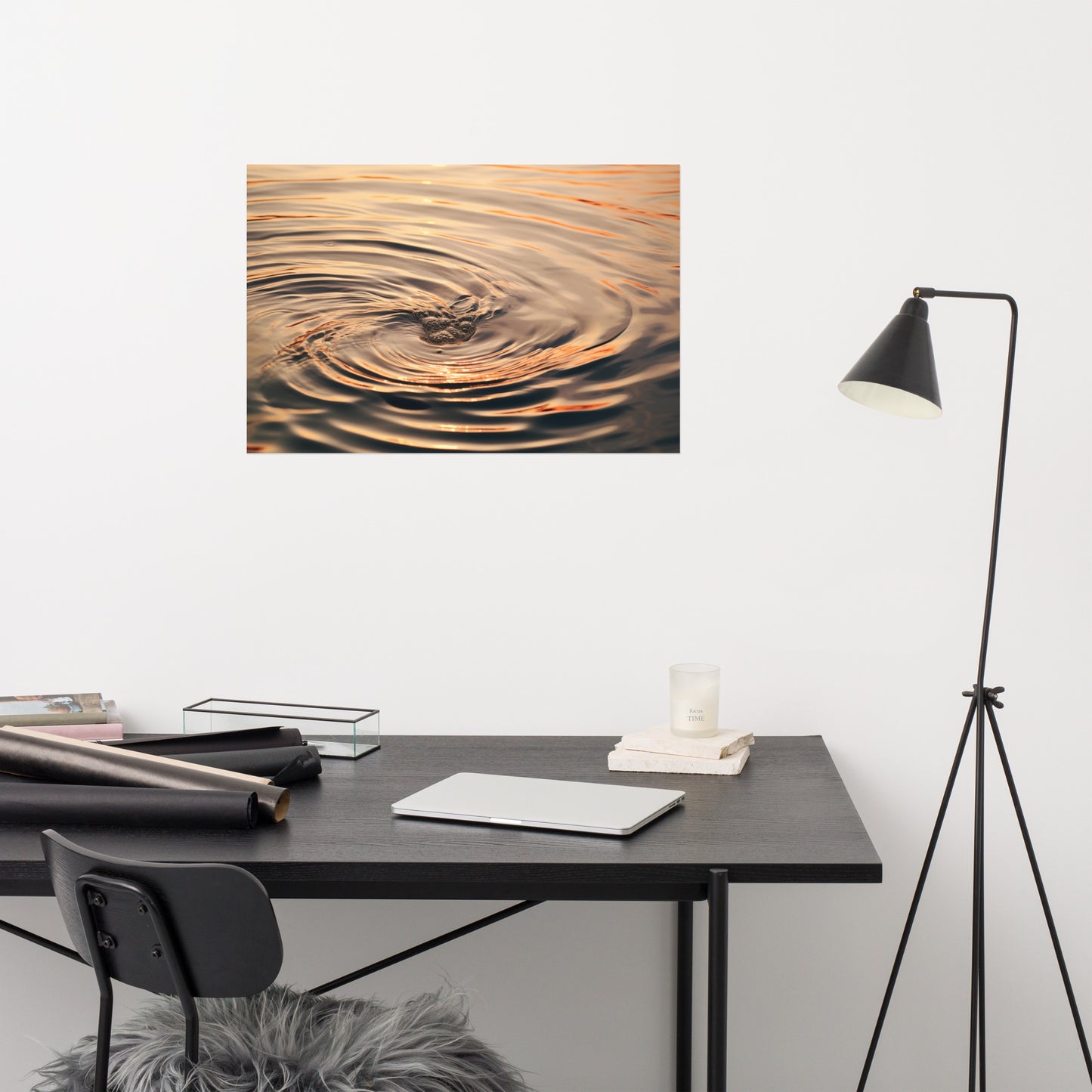 Whispering Waters Realism Painting Digital Artwork Loose Wall Art Print