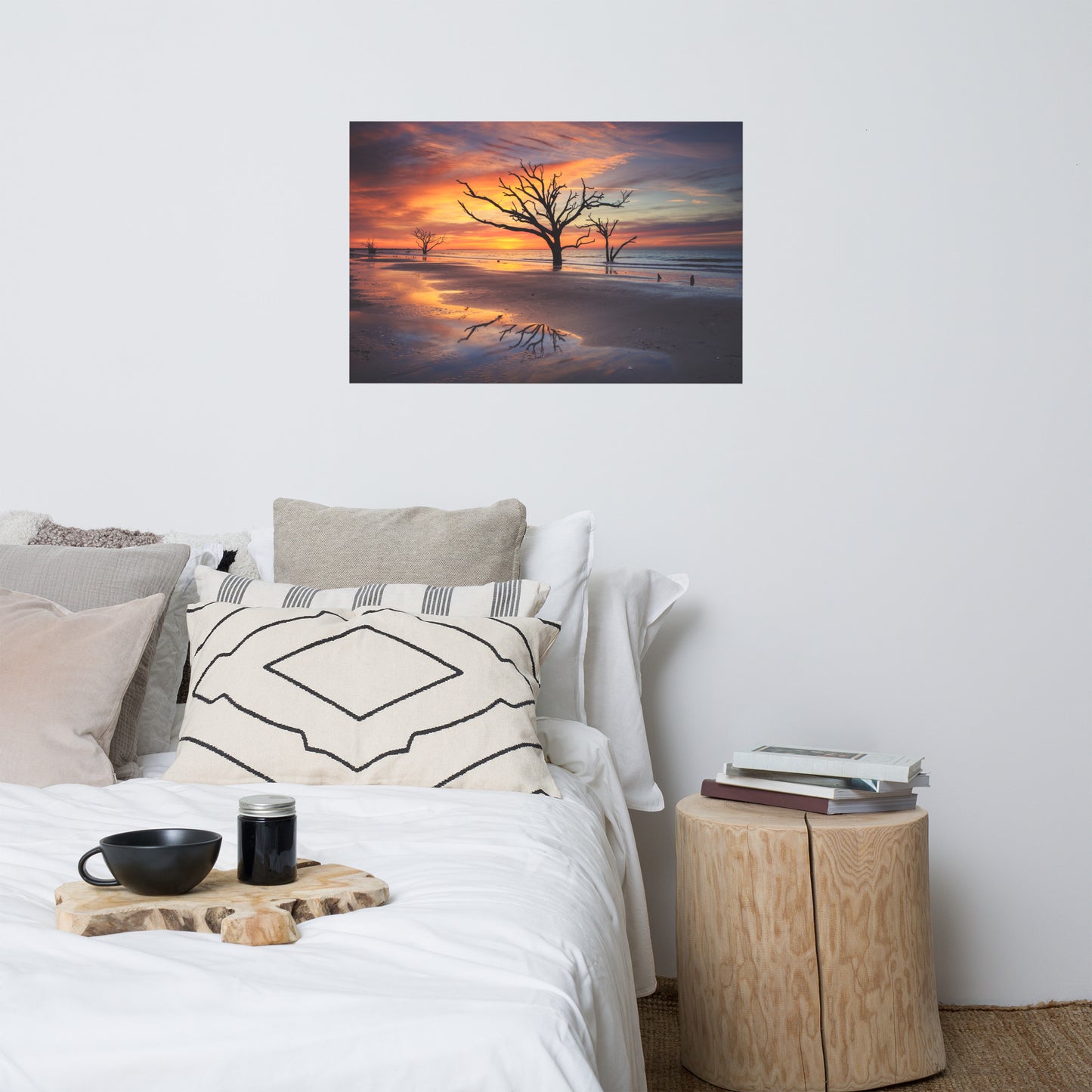 Sunrise and Trees At Edisto Island Coastal Landscape Photo Loose Wall Art Prints