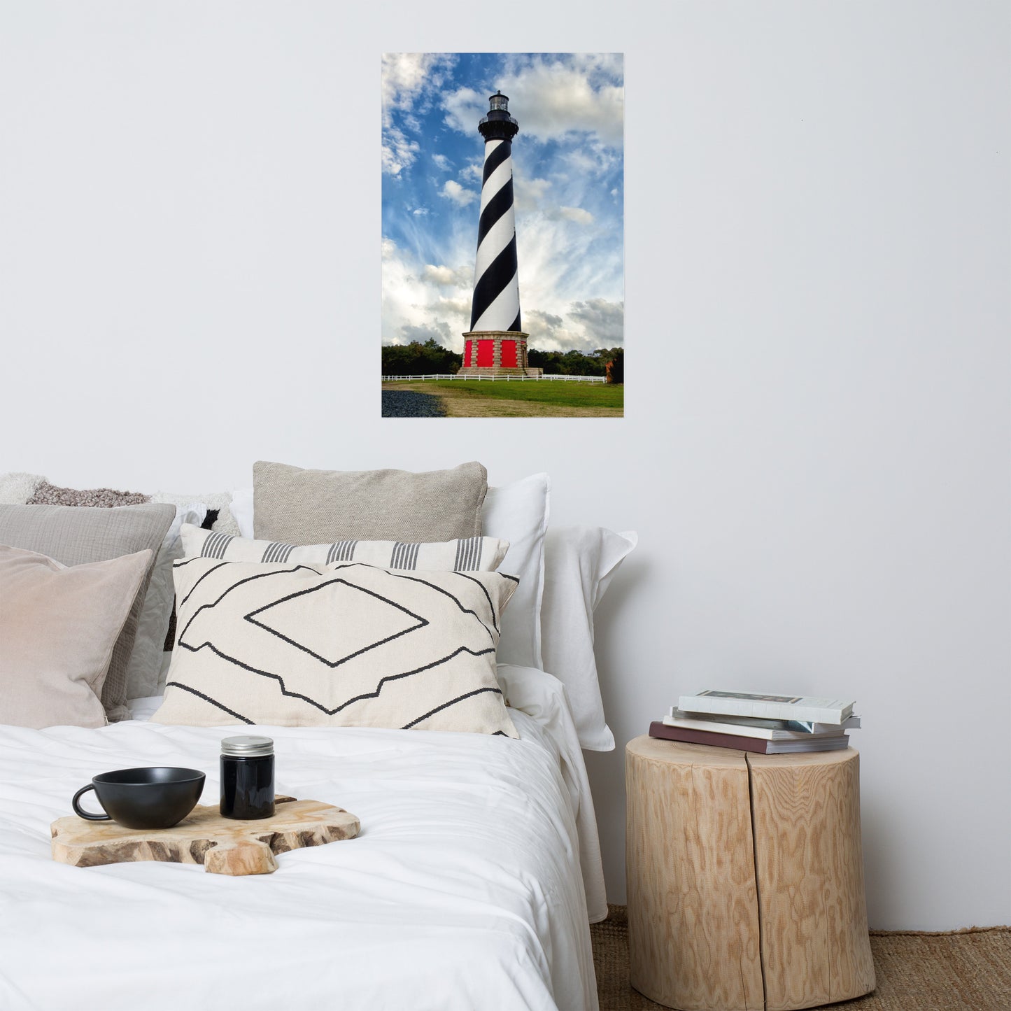 Cape Hatteras Lighthouse Landscape Photo Loose Wall Art Print