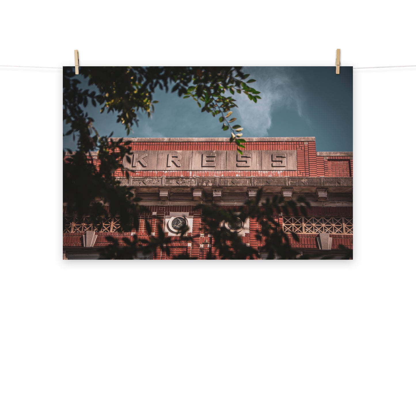 Architectural / Industrial / Cityscape Abstract Decor Old Kress Building Broughton St Savannah Ga Loose Wall Art Print 8" x 10"