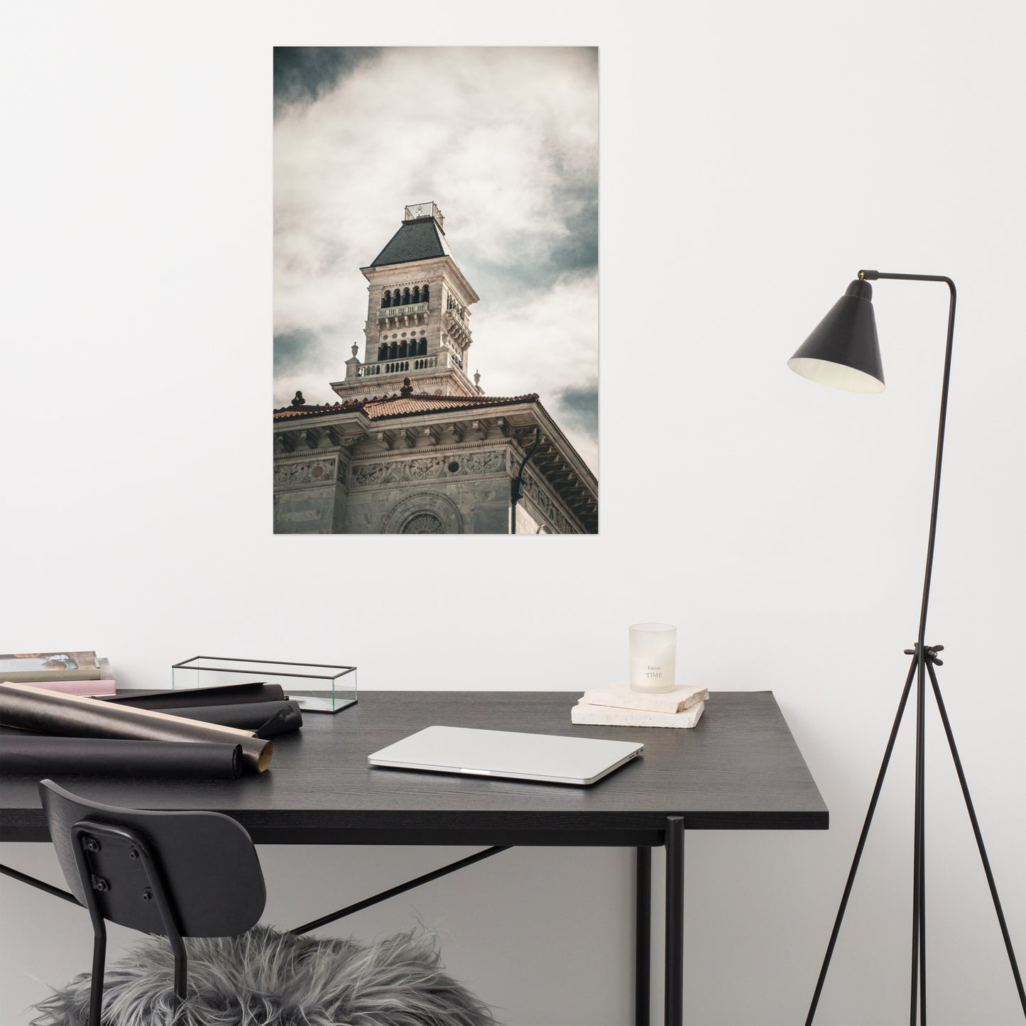 Bell Tower on Tomochichi Federal Building Savannah Ga Loose Wall Art Print