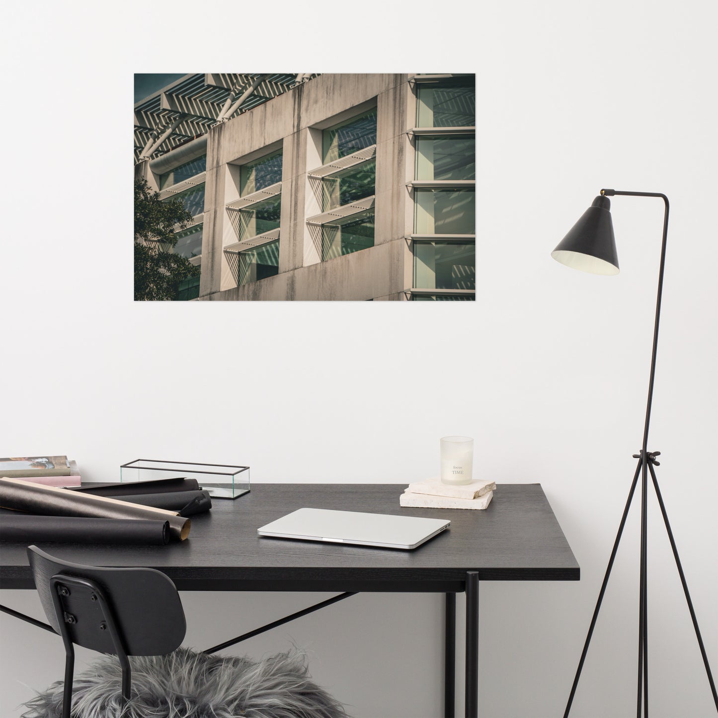Window Pattern Jepson Center Savannah Ga Architectural Photo Loose Wall Art Print