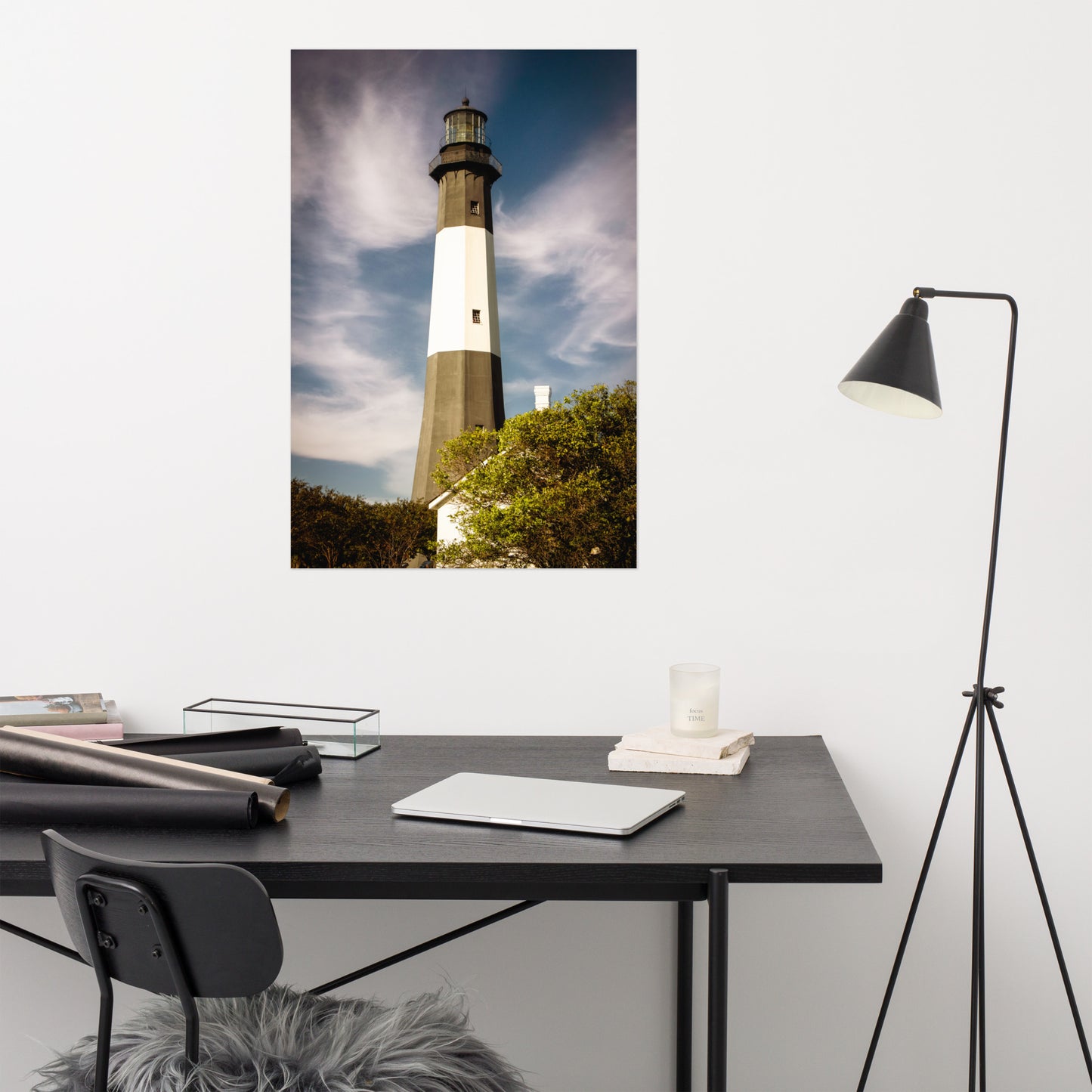 Tybee Island Lighthouse 3 Coastal Architectural Nature Photo Loose Wall Art Print
