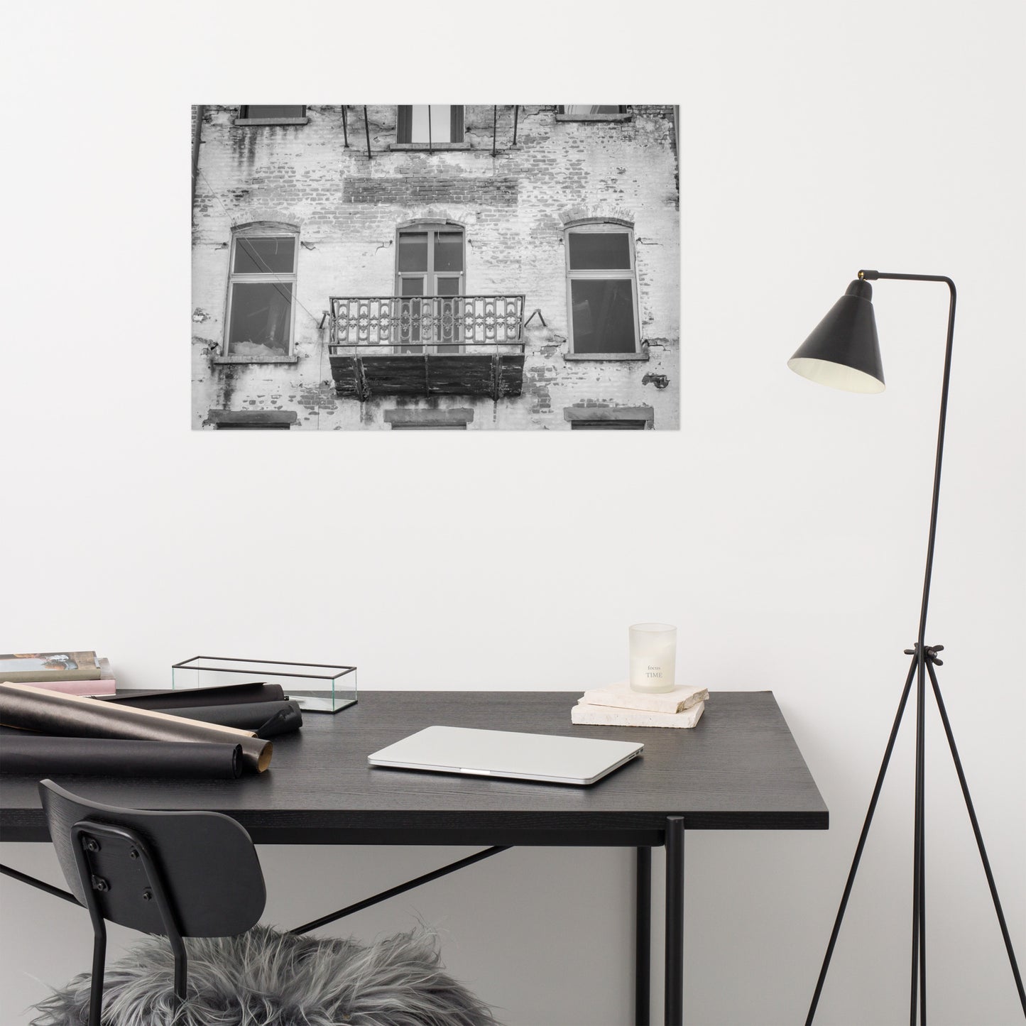 Old Iron Balcony River Street Savannah Ga 2 Architectural Photo Loose Wall Art Print