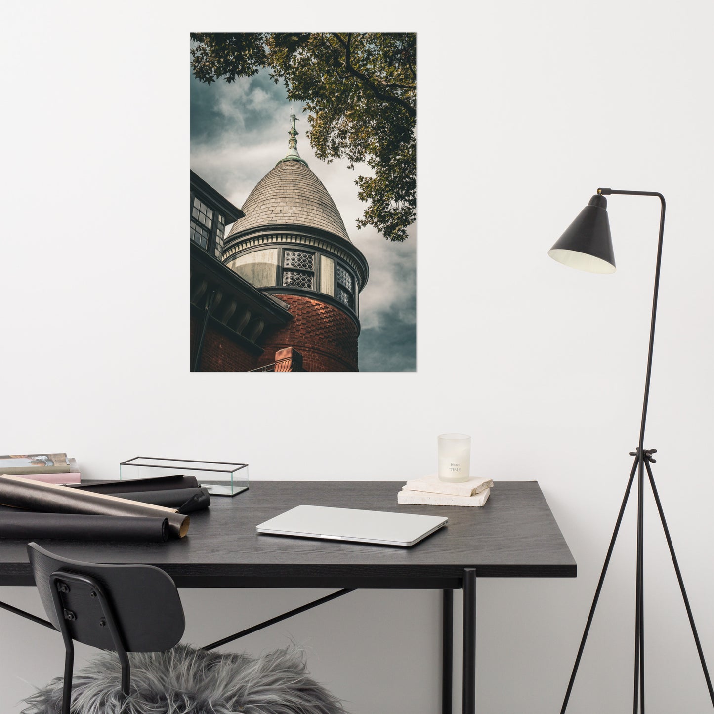 Cupola of Turret of George Baldwin House Savannah Ga Loose Wall Art Print