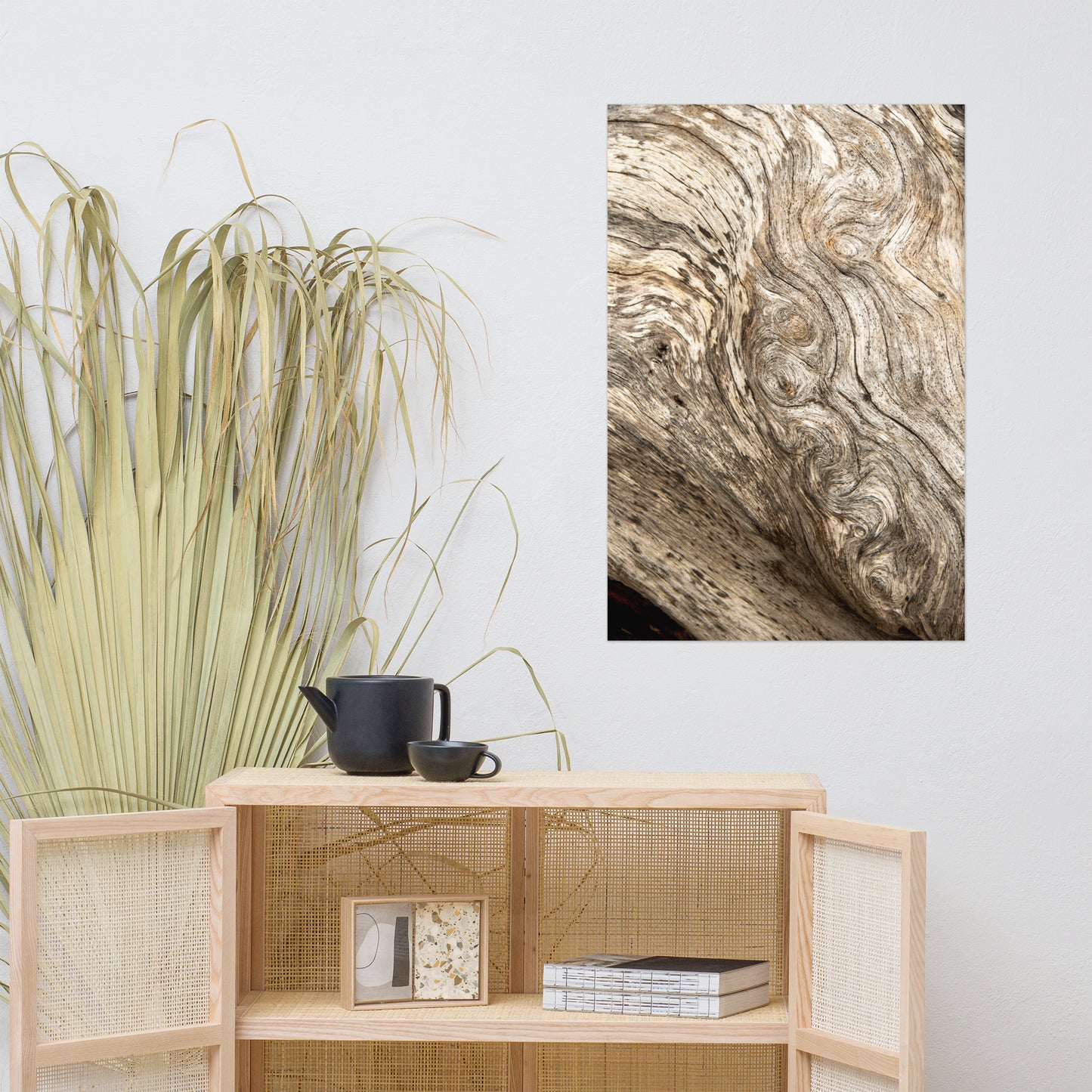 Dead Tree Boneyard Beach Florida Texture Close-up 4 Rustic Nature Photo Loose Wall Art Print