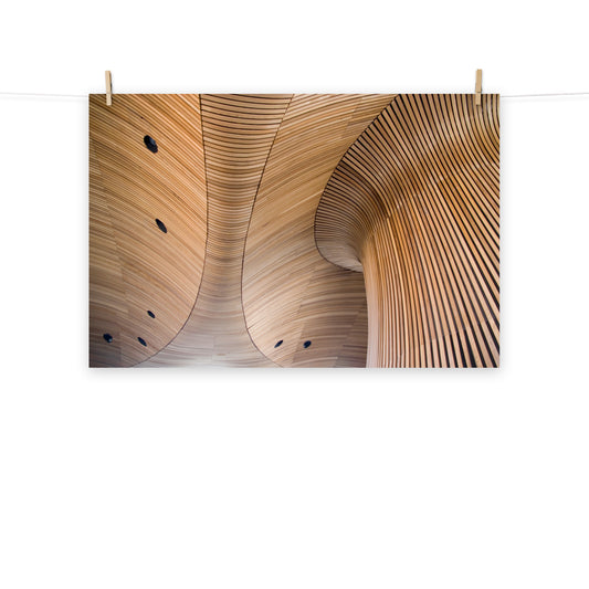 Architectural Pictures of Buildings: Arboreal Rhythm Frameless Art Print