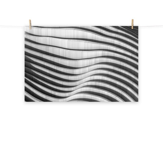 Cool Architecture Photos: Oceanic Dance Black and White Loose / Unframed Art Print