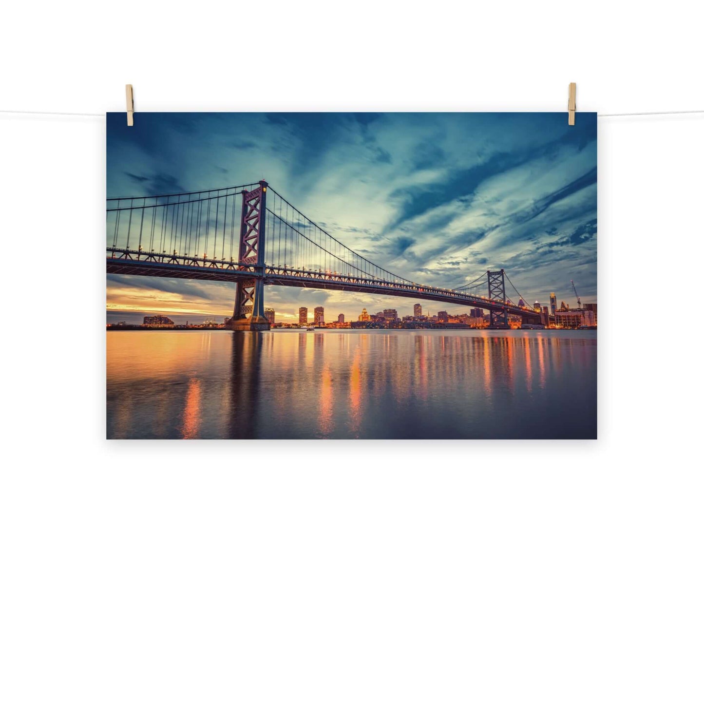 Landscape Architecture Photography: Steel Lace at Dusk Frameable Photograph Art Print