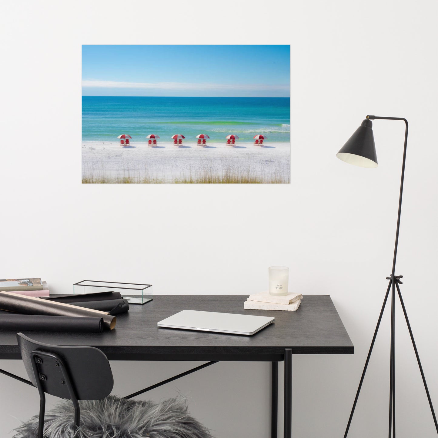 Life at the Beach Minimal Coastal / Beach Landscape Loose / Unframed Wall Art Print