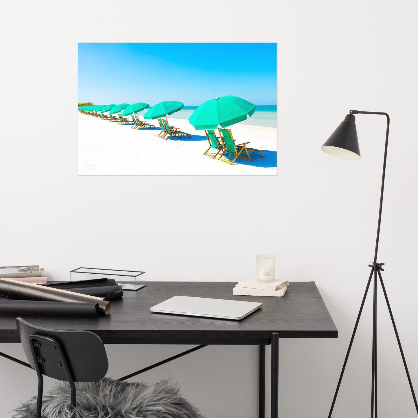 Lazy Days Coastal Beach Landscape Photograph Loose Wall Art Print