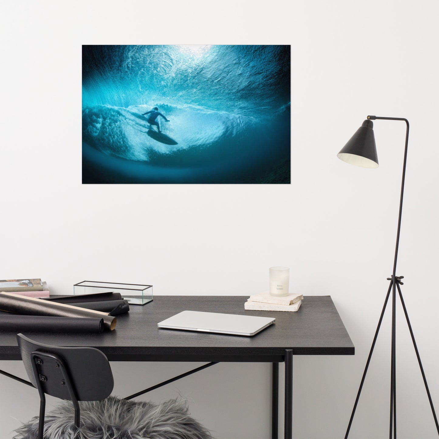 Beneath the Break Coastal Lifestyle Abstract Nature Photograph Loose Wall Art Print