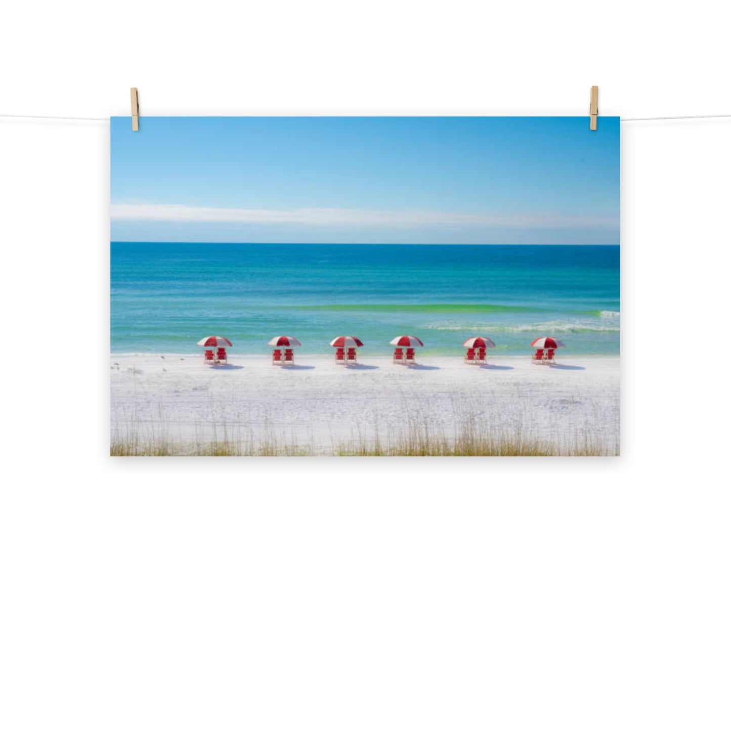 Life at the Beach Minimal Coastal / Beach Landscape Loose / Unframed Wall Art Print