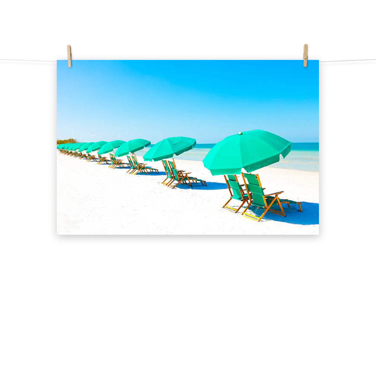 Lazy Days Coastal Beach Landscape Photograph Loose Wall Art Print