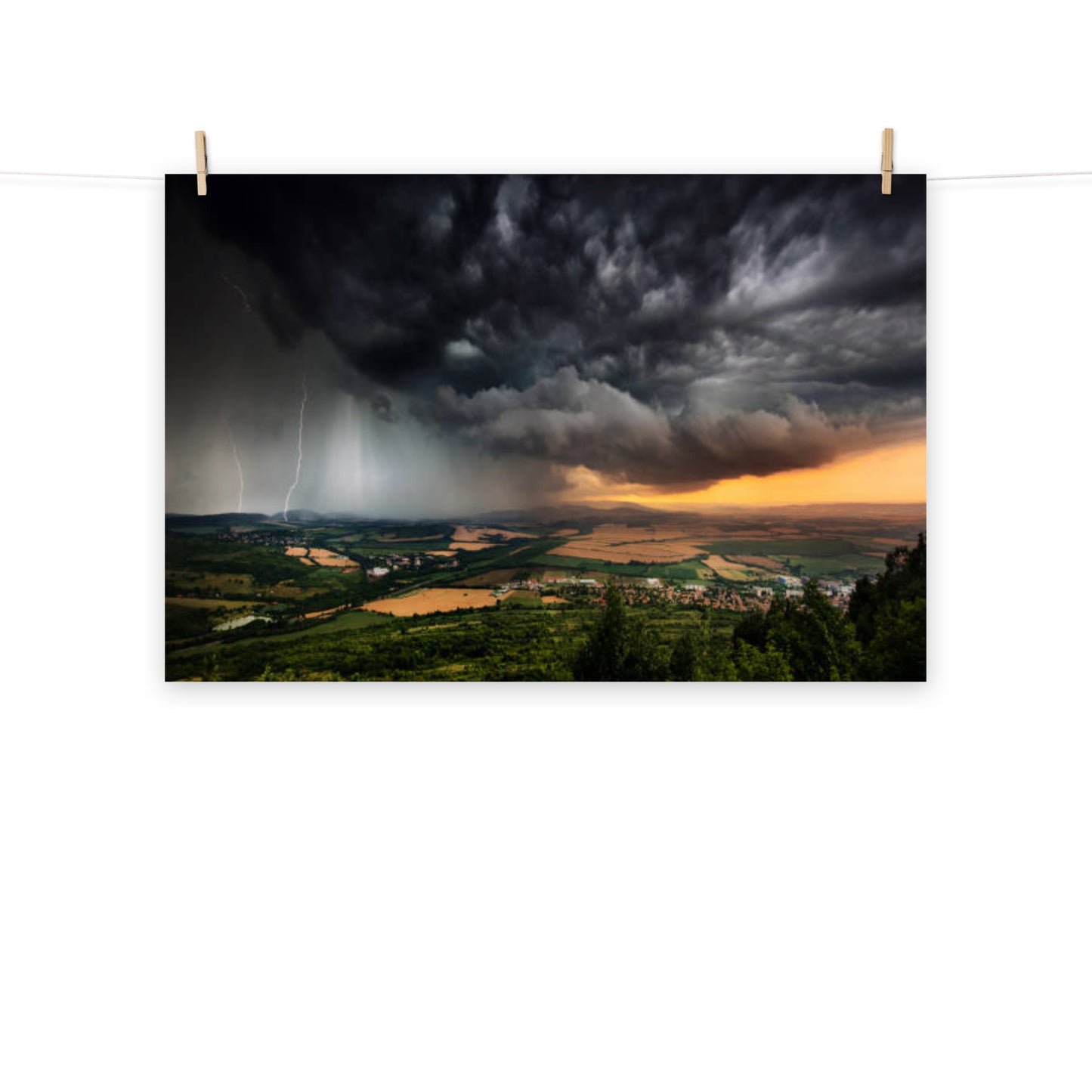 The Storm Rustic Landscape Photograph Loose Unframed Wall Art Print