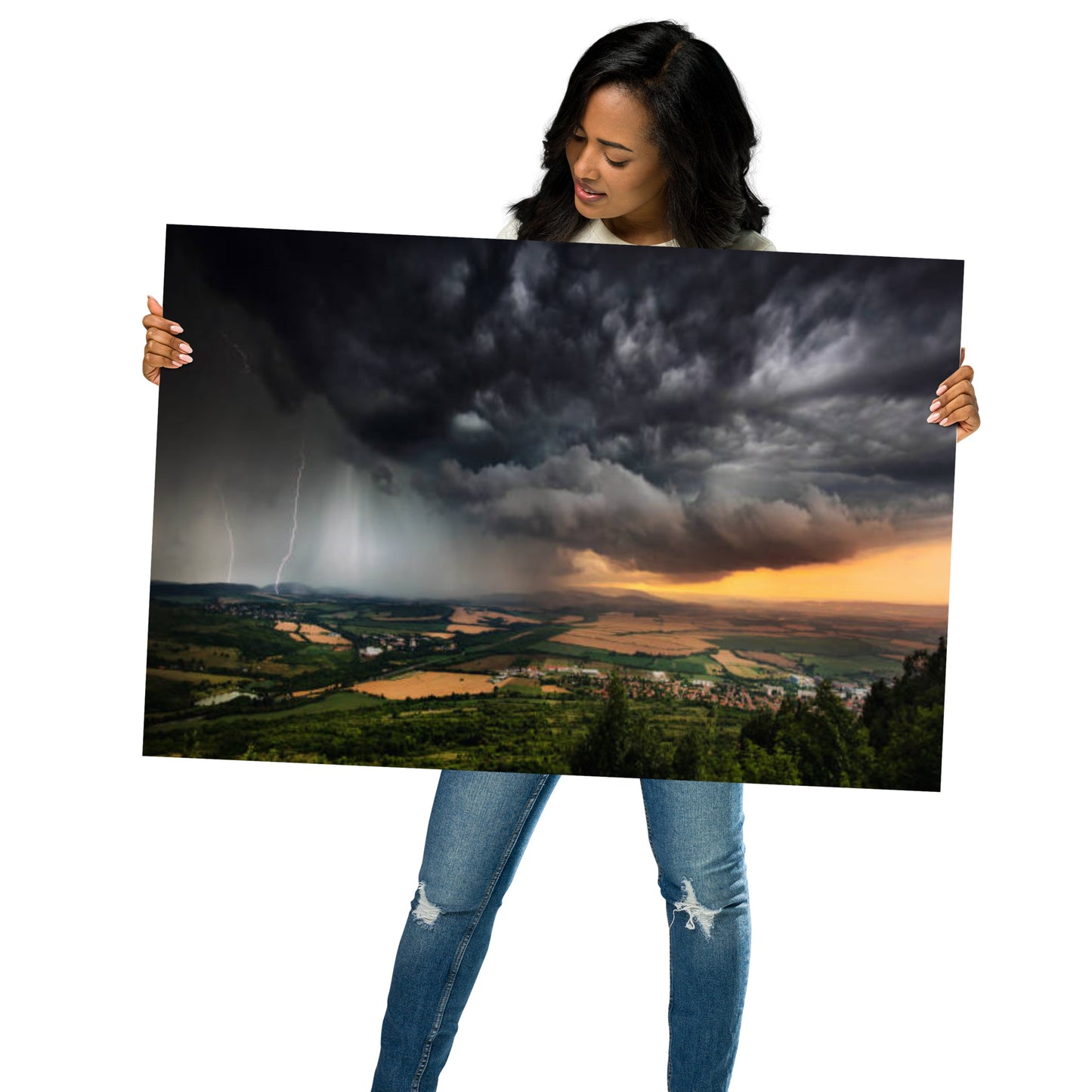 The Storm Rustic Landscape Photograph Loose Unframed Wall Art Print