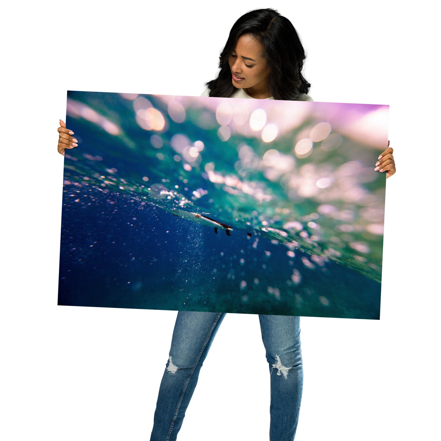 Bubble Trouble Coastal Abstract Lifestyle Photograph Frameable Wall Art Print