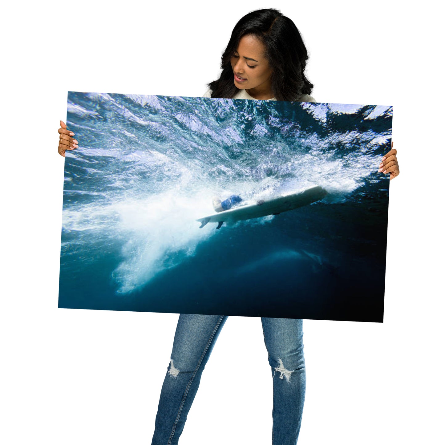 Power and Grace Coastal Lifestyle Abstract Nature Photograph Loose Wall Art Print