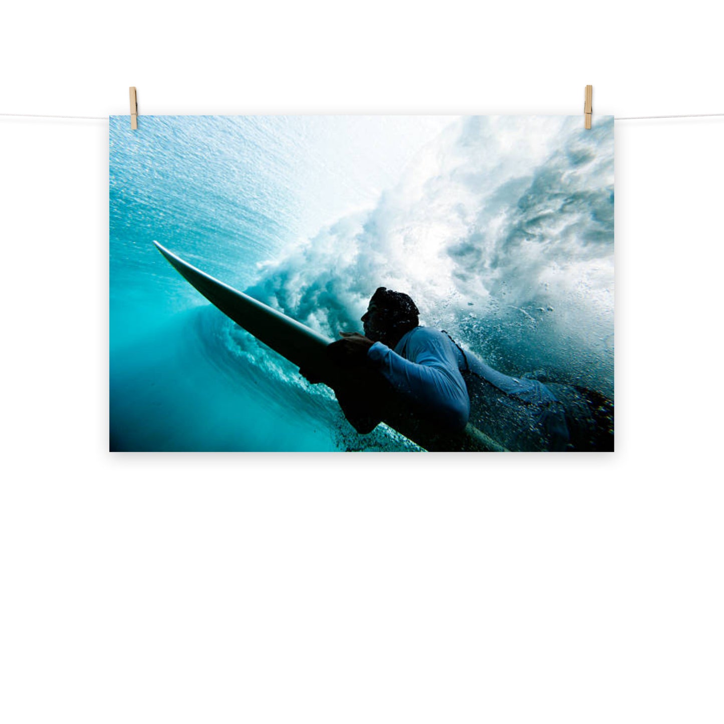 Beneath the Break 2 Coastal Lifestyle Abstract Nature Photograph Unframed Wall Art Print