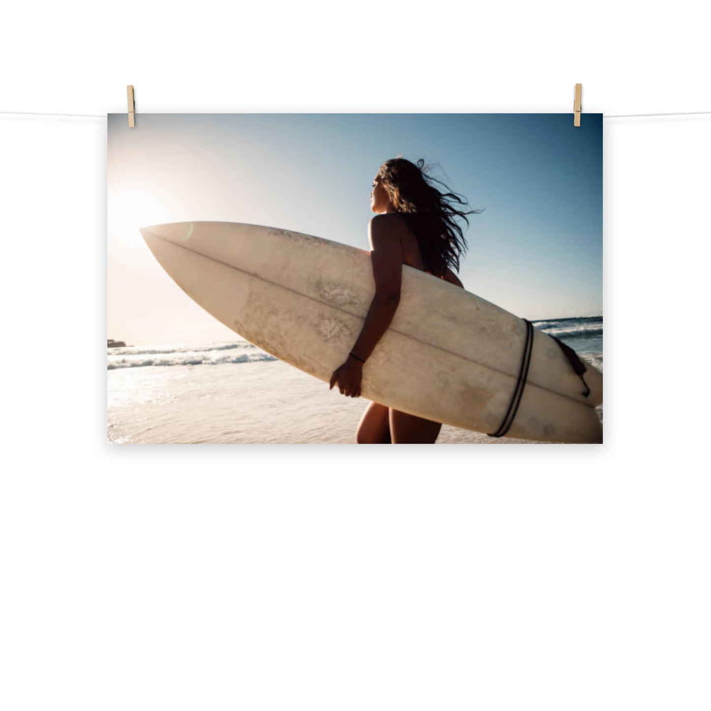 Coastal Calm Surfing Lifestyle Photograph Loose Wall Art Print