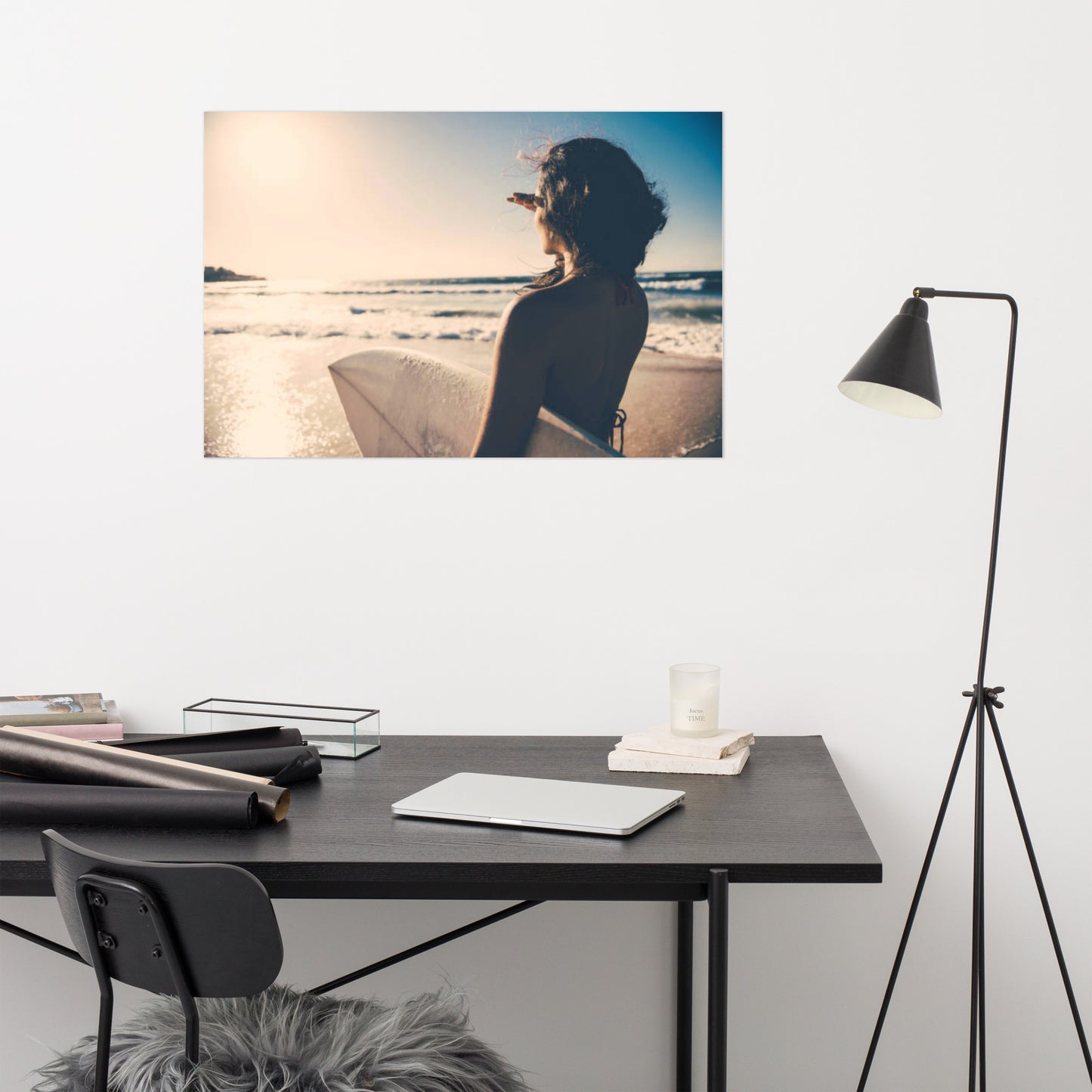 Saltwater Sunrise Coastal Lifestyle Photograph Loose Wall Art Print