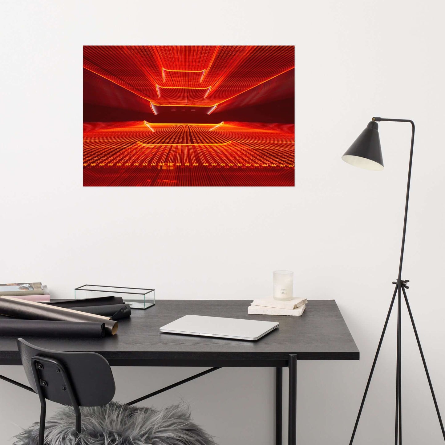 Abstract Reading Pagoda Architectural Photo Loose Wall Art Prints