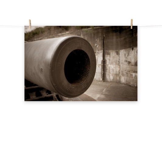 Aged Cannon at Fort De Soto Loose / Unframed Wall Art Print
