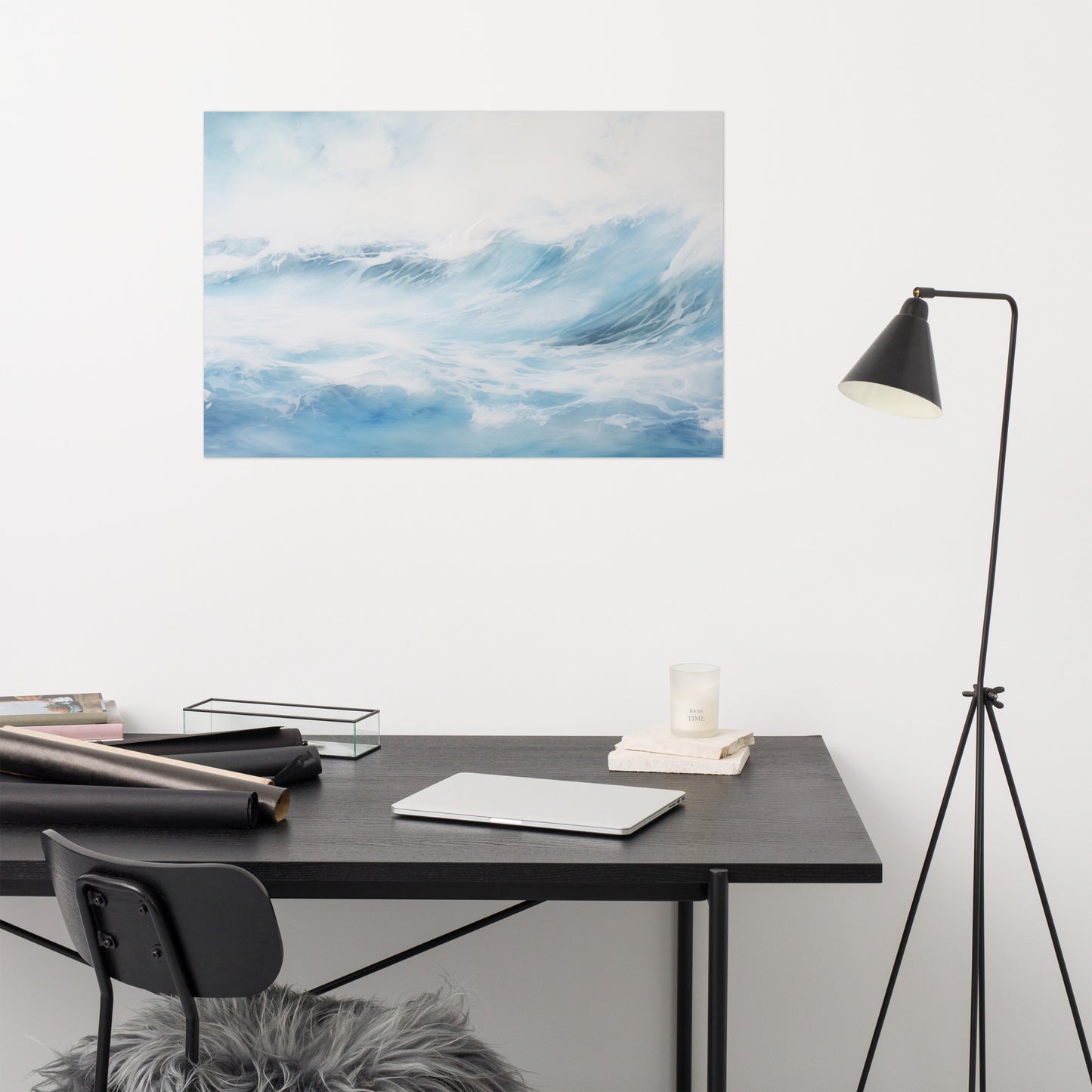Aquarelle Ocean Watercolor Painting - Digital Artwork Loose Print