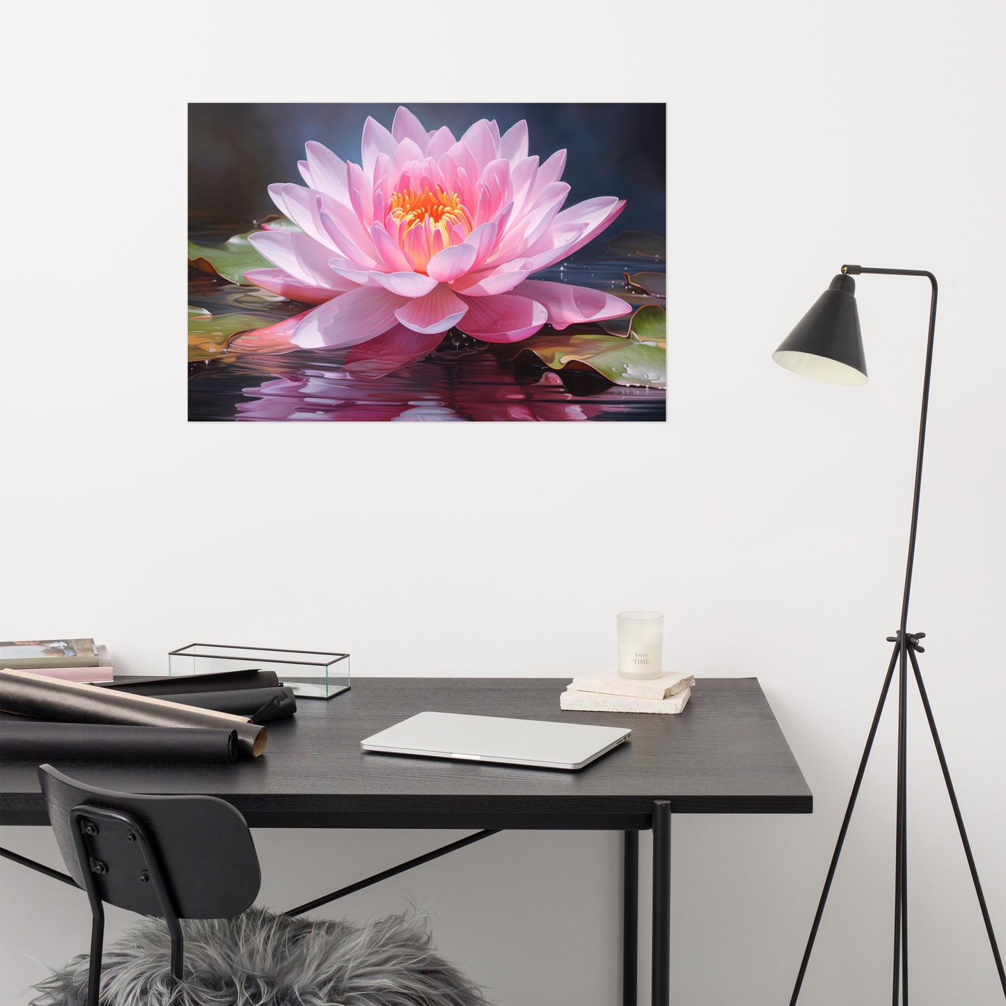 Blossom on the Breeze Oil Painting - Digital Artwork Loose Art Print