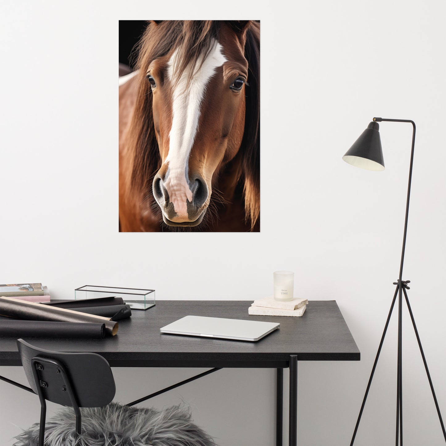 Serenity in Amber Photorealism - Digital Artwork Loose Art Print